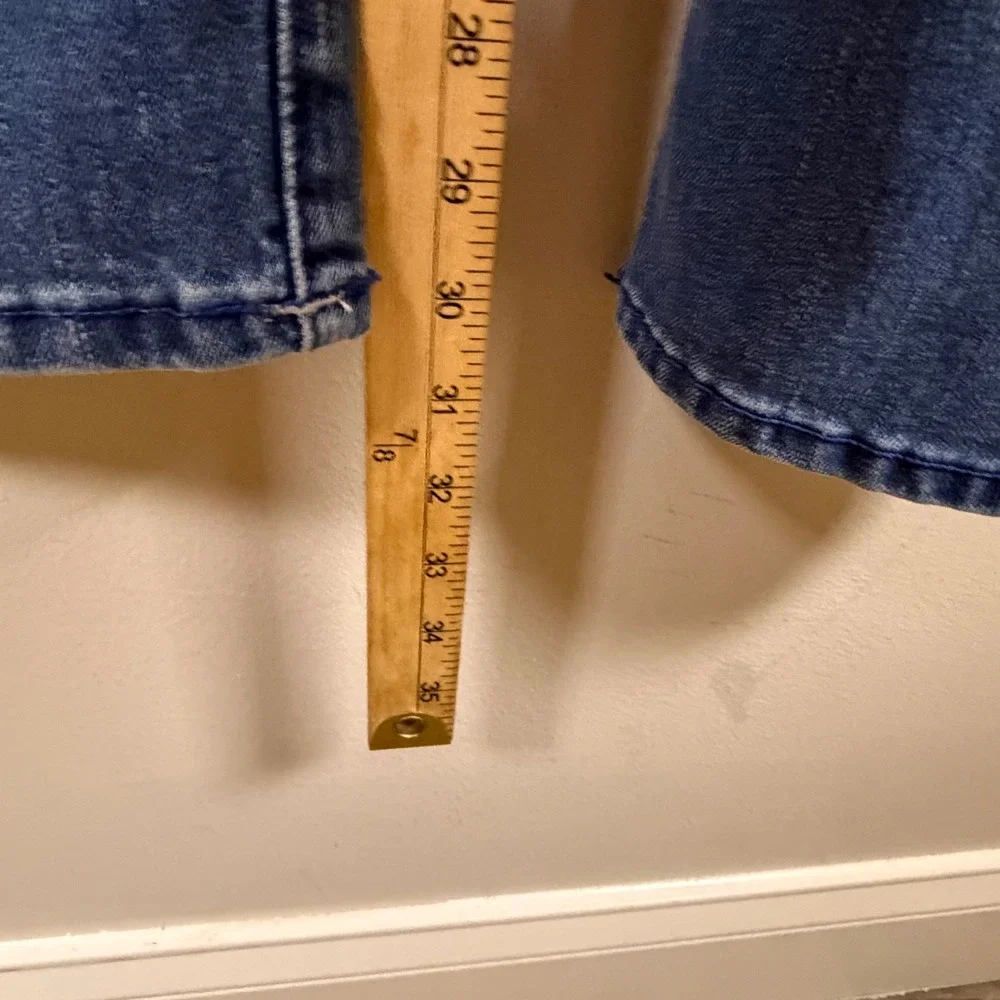 True Religion Mens Geno Relaxed Slim Horseshoe Stitch Blue Jeans Size 31